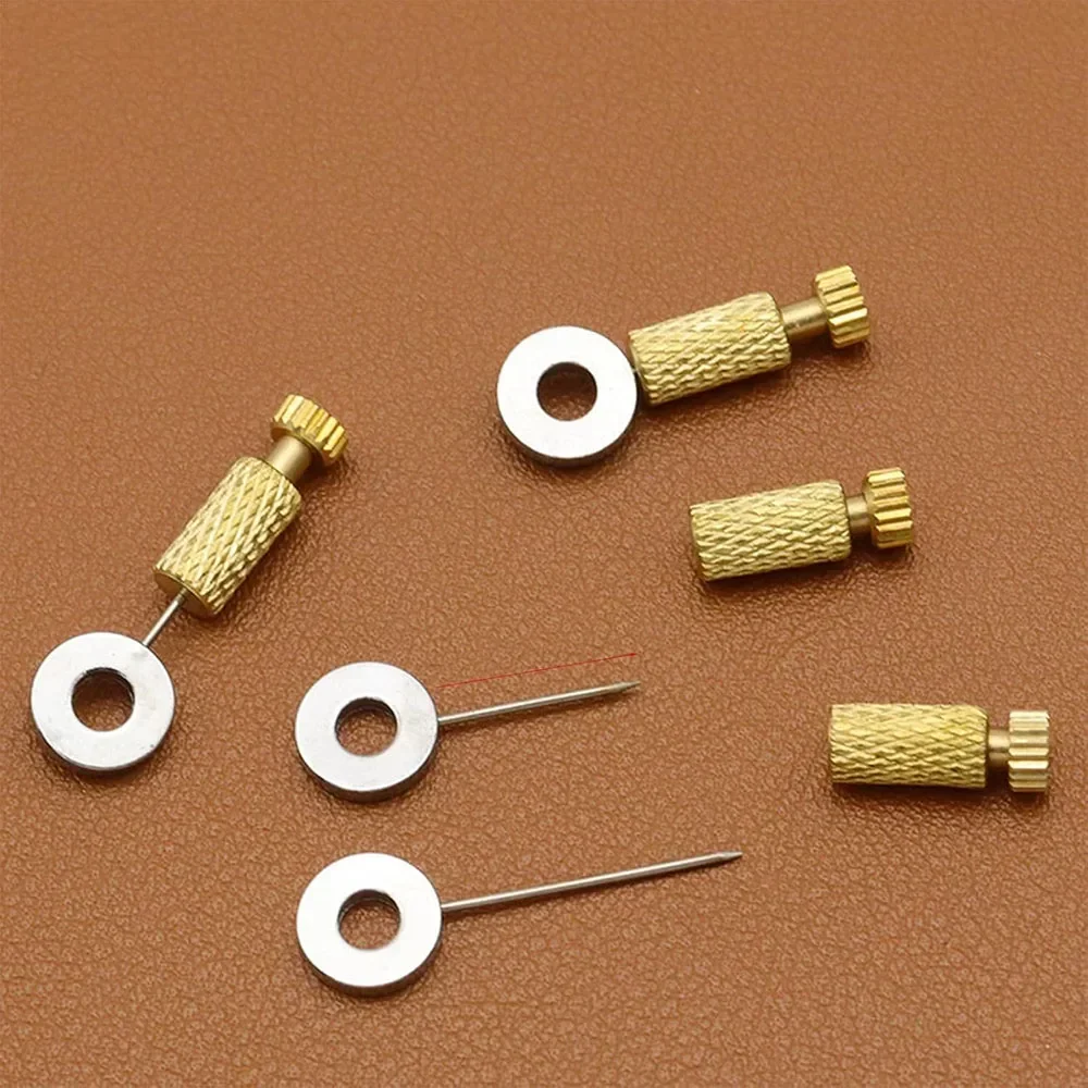 Leather Suture Positioning Needle Tool with Brass and Stainless Steel