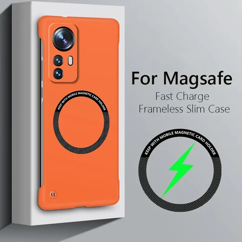Luxury Frameless Magnetic Matte Phone Case Cover - Hard PC Thin Back Design