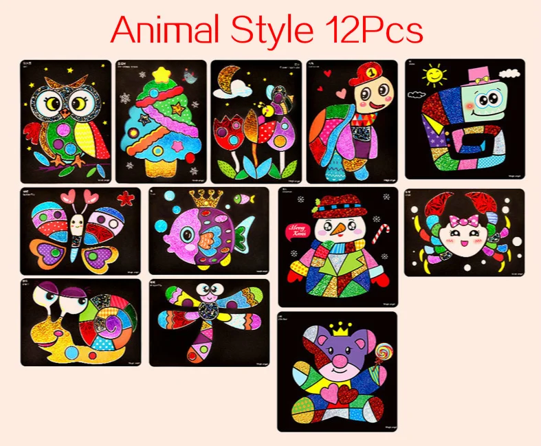 DIY Cartoon Magical Transfer Painting Crafts for Kids Arts and Crafts Toys  Children Creative Educational Learning Drawing Toys - AliExpress