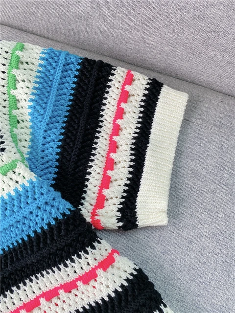 Desfile a Elegância na Primavera com o Cardigã Tricô Listrado da Sweet and Fresh S Home 5 Cardigã Tricô Listrado da Sweet and Fresh S Home