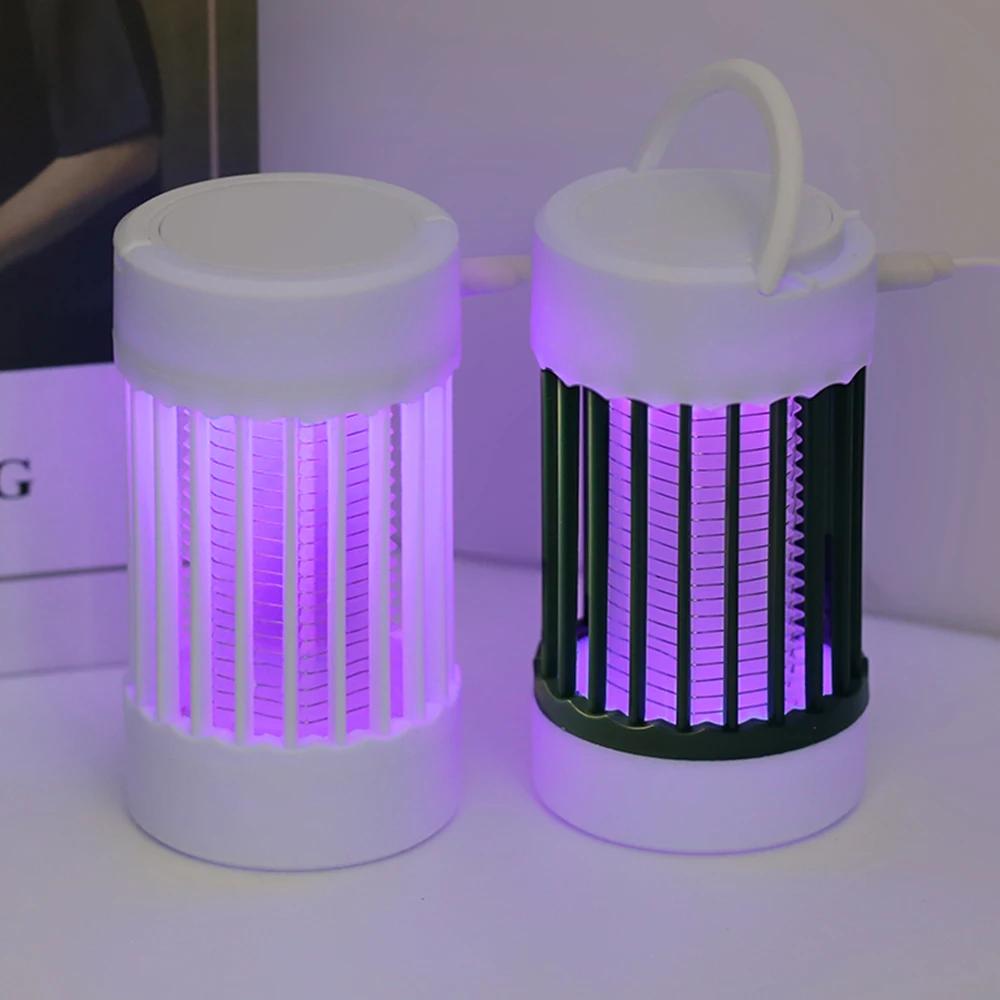 Mosquito Killer Lamp Electric Shock UV Light USB Anti Mosquito Trap Bedroom Outdoor Camping Kills Moths Wasps Gnats