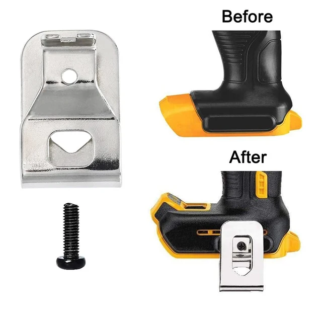 10 Clip Da Cintura Per Dewalt - Ganci In Acciaio Inossidabile Con Viti Per Trapani 20V Modelli DCD985 DCD980 - Foto 7