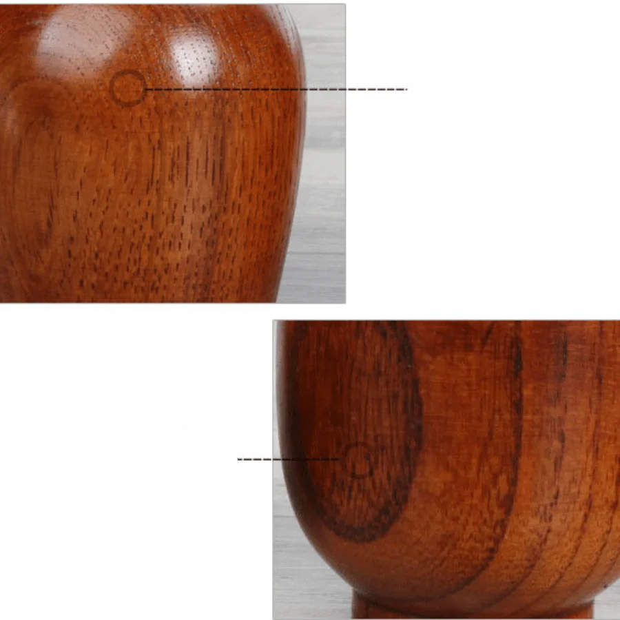 1 pc Nordic pot cup, Wooden Cup, creative wooden cup, solid wood anti-hot tea manufacturers