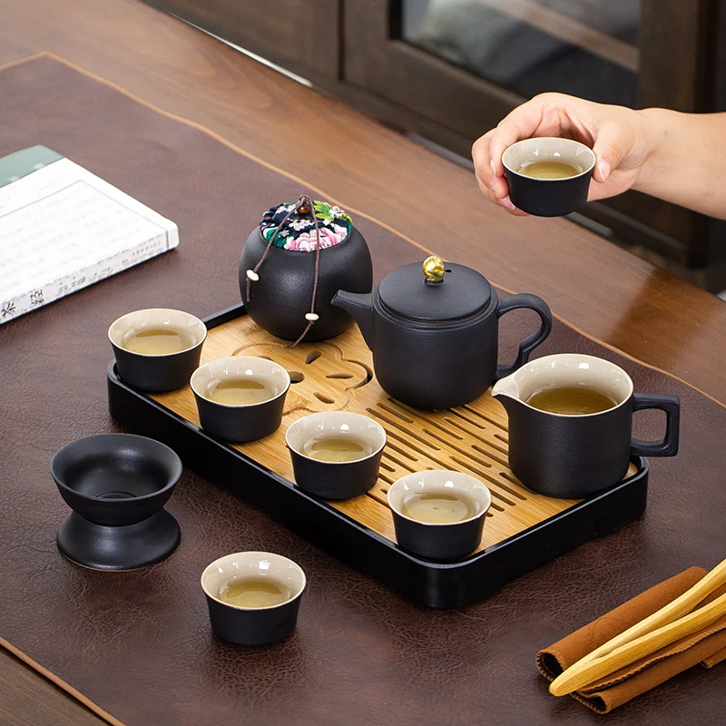 

Outdoor Lazy Tea Set Chinese Kung Fu Ceremony Cup Luxury Tea Set Afternoon Luxury Gift Strainer Service Tazas De Te Teaware