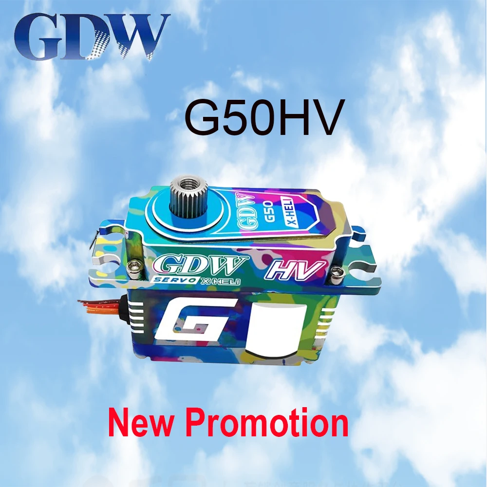 

GDW G50 swashplate G55 narrow-band tail-locking High Speed Metal Brushless Digital Midsize Servo For RC Helicopter Competition