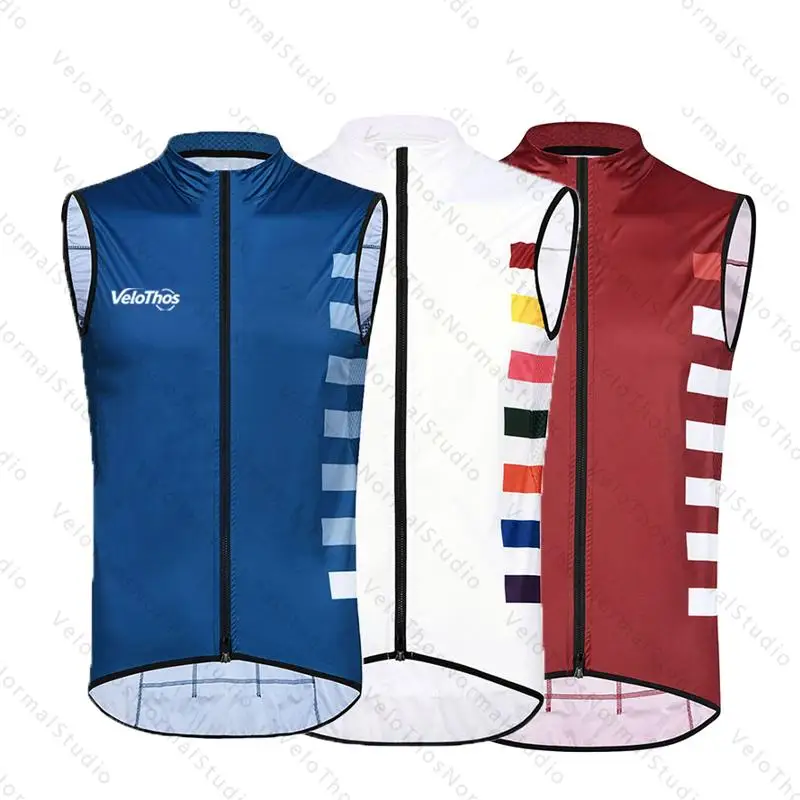Men's Windproof Sleeveless Cycling Vest for Road and Mountain Sports