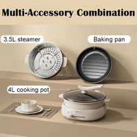 Electric chaffy dish electric steamer multi-purpose pot electric cooker multi-purpose pot split household 2