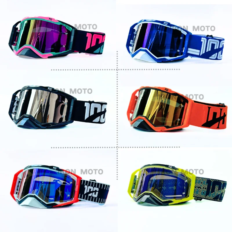 Men's HD Mirrored Motocross and Ski Goggles - Dustproof, Windproof Riding Sunglasses