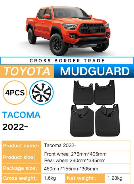 トヨタタコマ(2022-2023年式)用マッドガードフェンダー トヨタタコマ(2022-2023年式)用マッドガードフェンダー