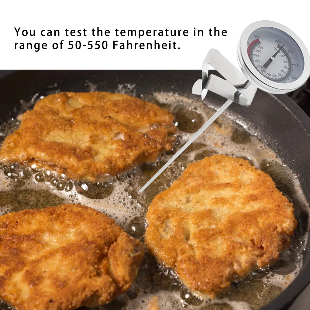 Stainless Steel Frying Oil Fryer Thermometer Fried Long Handle Deep Fry Kitchen Tools Household Supplies Gadgets 2