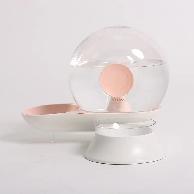 Pink water food bowl