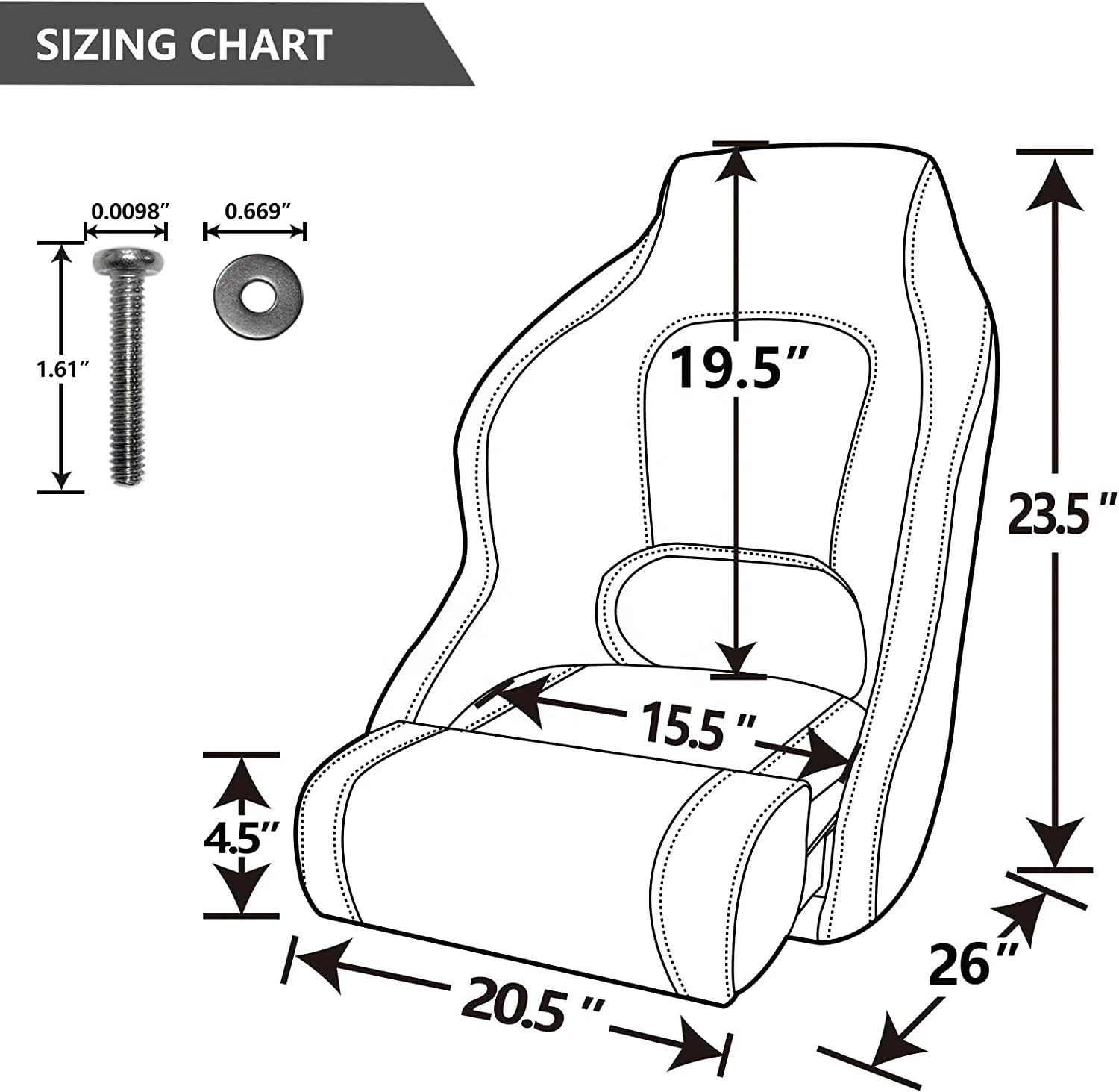 Heavy Duty Marine Boat Accessories Luxury Boat Seat Deluxe Flip up Seat for Captain Chair