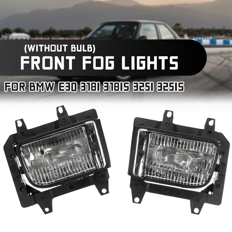 Headlights Bumper Fog Lights For Bmw E30 318i 325i 325e Foglights