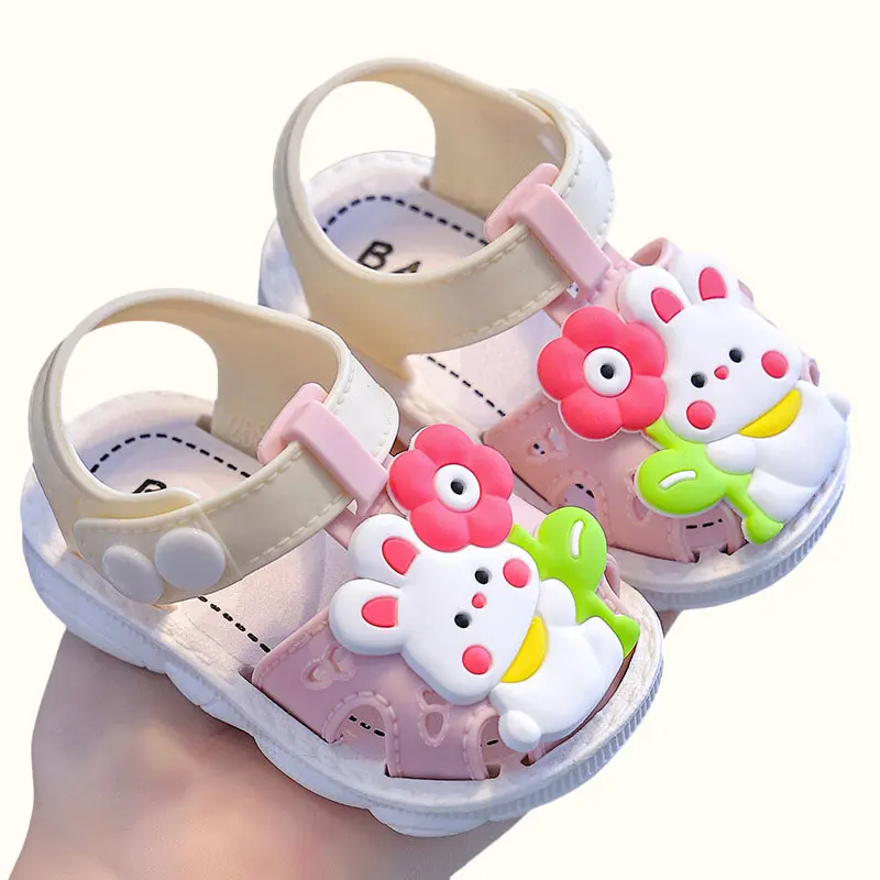 Summer Baby Shoes Sandals For Girls Boy Cartoon rabbit Baby Girl Shoes Cartoon Sandal Infantil For Boy Children's Garden
