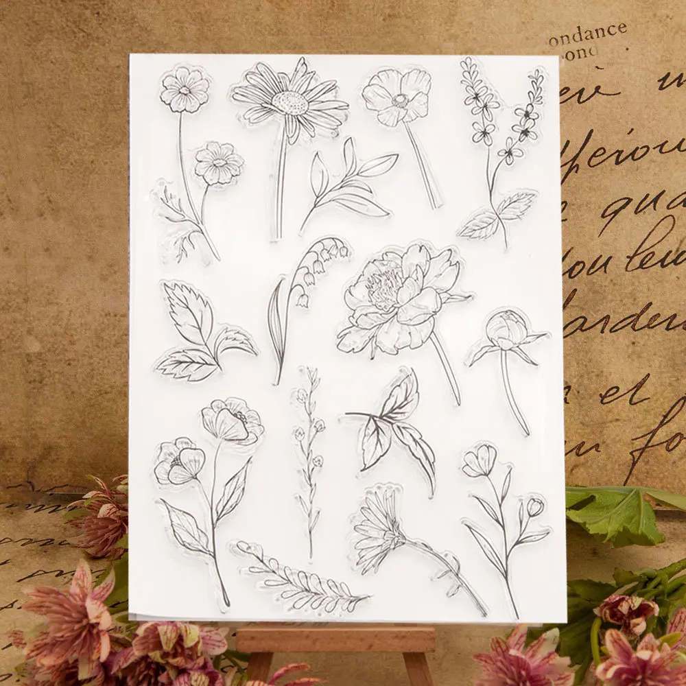 Clear Stamps DIY Stamp Seal Sheet for Scrapbooking Album Photo Decoration
