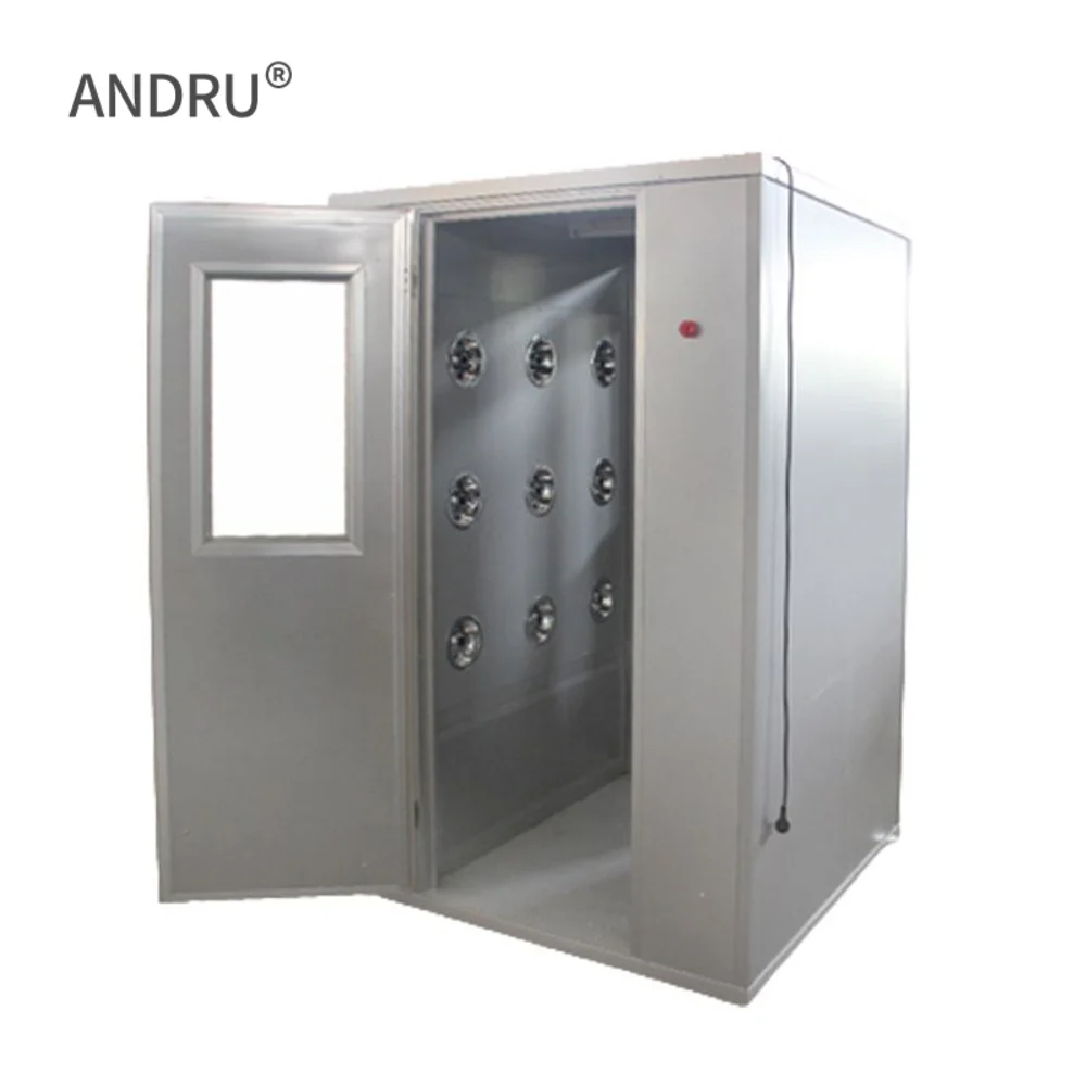 

Double Automatic Stainless Steel Sliding Door Air Shower