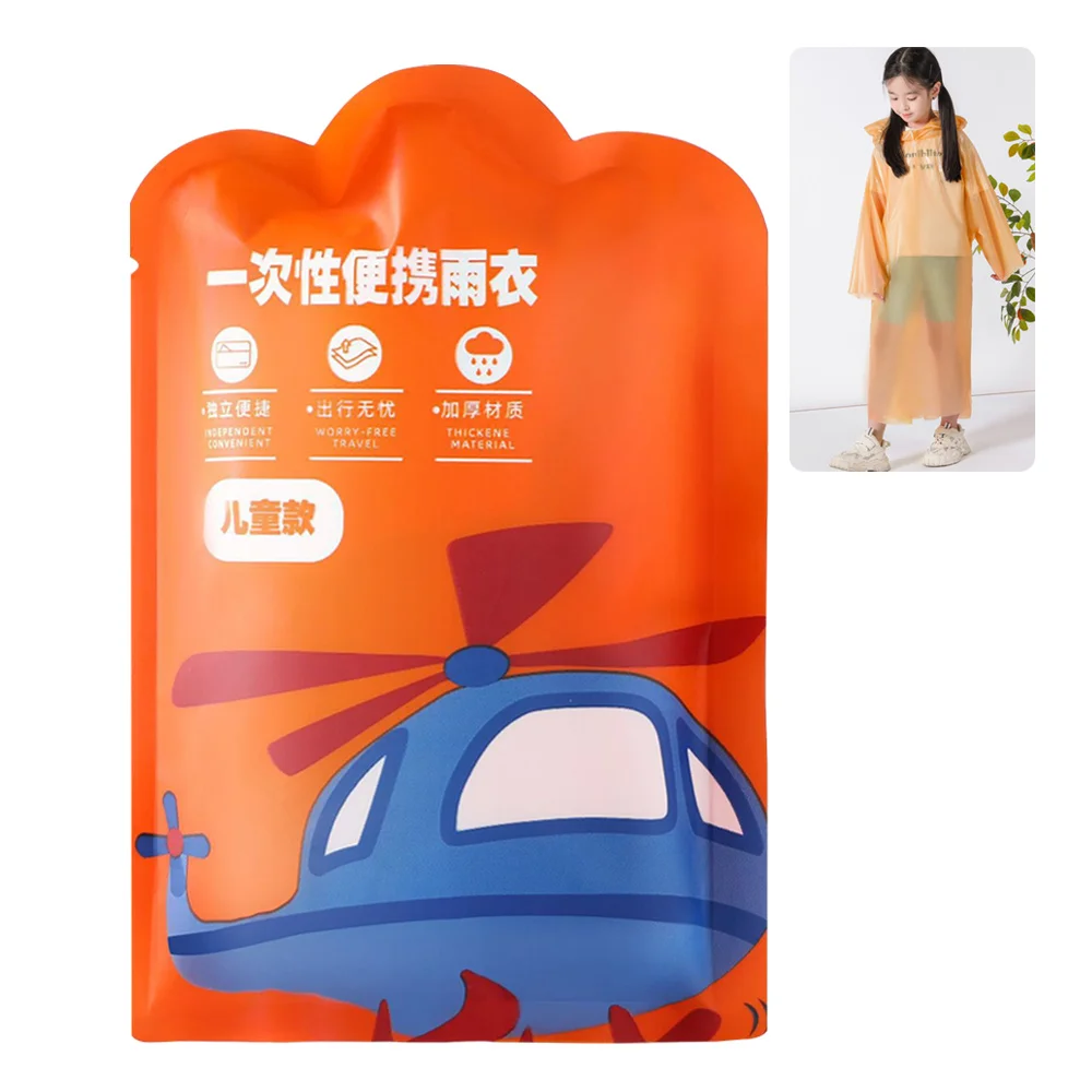 Waterproof PVC Kids Raincoat for Outdoor Travel