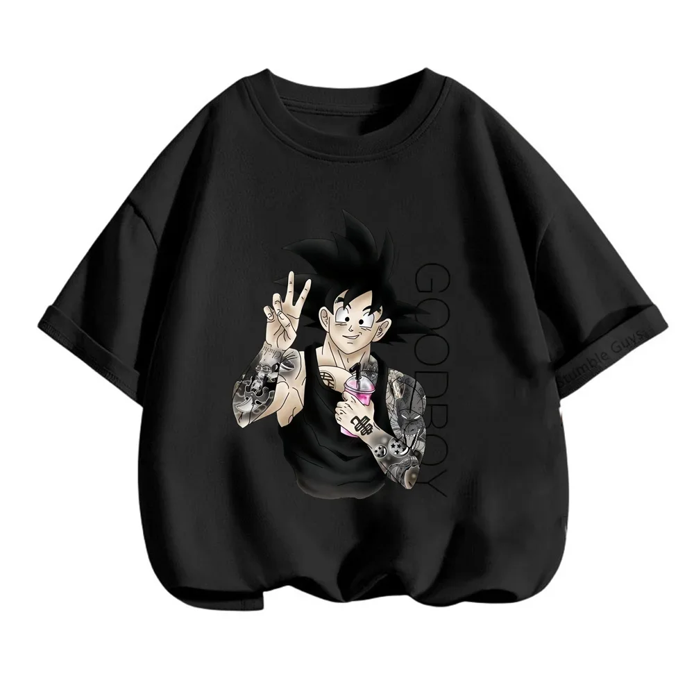 thumbnail image 1 of Camiseta de Dragon Ball Z para niños y niñas, camiseta de manga corta con estampado gráfico de Goku y dibujos animados de Anime para niños, camisetas de Sonic, ropa para niños y adolescentes, 1 of 5
