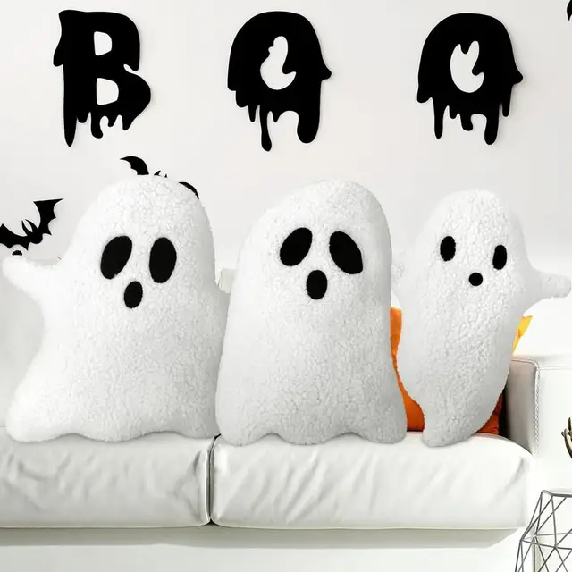 Ghost Stuffed Animal Halloween Ghost Doll Toy Stuffed Plushie Soft Cartoon Stuffed Animals Ghost Funny Home Decorative Plush Toy 4