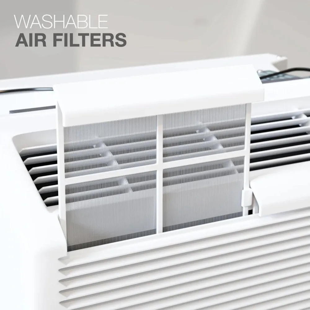15,000 BTU Packaged Terminal A/C with Heat Pump and 3.5 kW Electric Heater Including Wireless Smart Kit, Remote Controller, 5