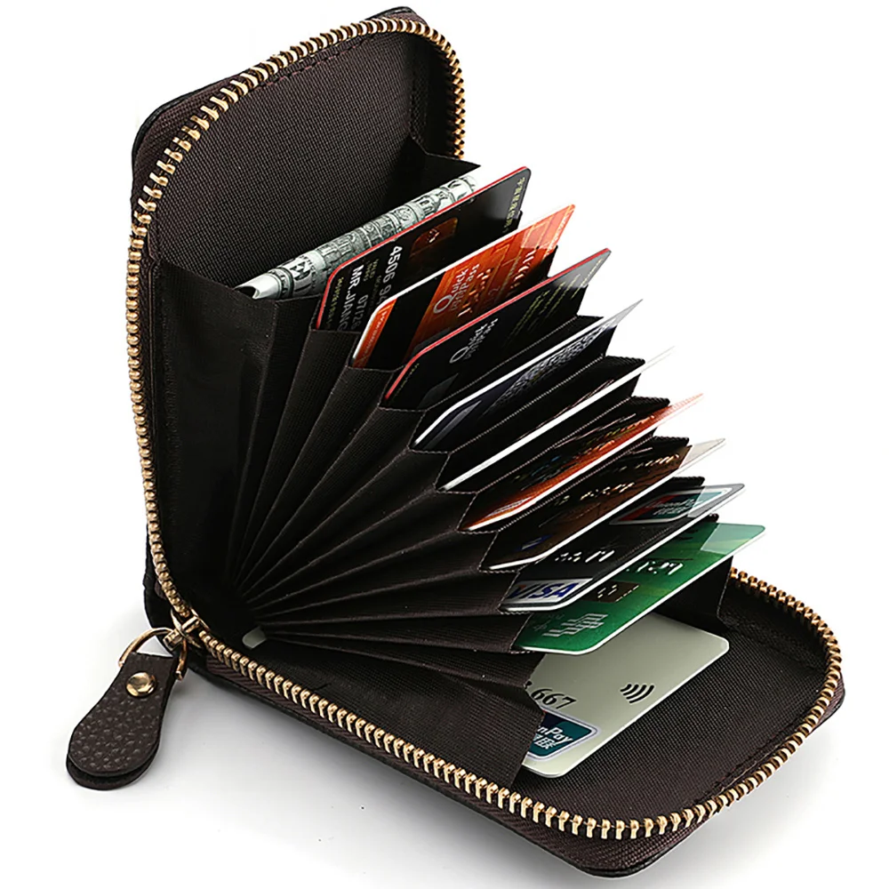 Women Wallet Zipper Leather Card Holder Purse