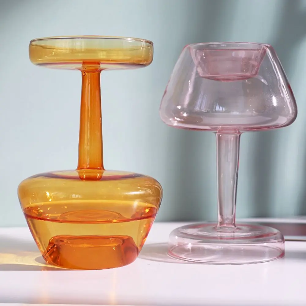 Nordic INS Weddings Parties Glass Bottle Living Room Hydroponic Plant Flower Vase Home Decoration Table Decor Glass Vase