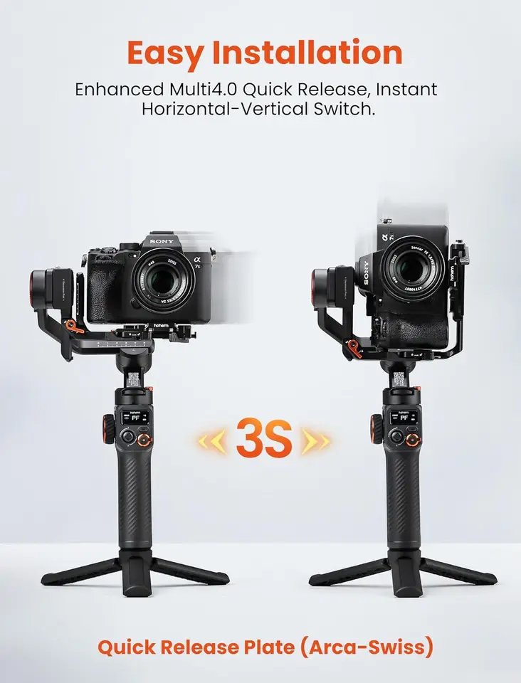 hohem iSteady MT2 キット カメラ用ジンバルスタビライザー、ミラー