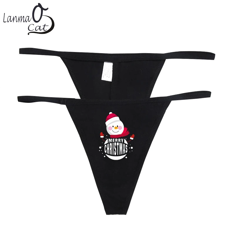 Sexy Santa Claus Panties Women Christmas Underwear Women Sexy G