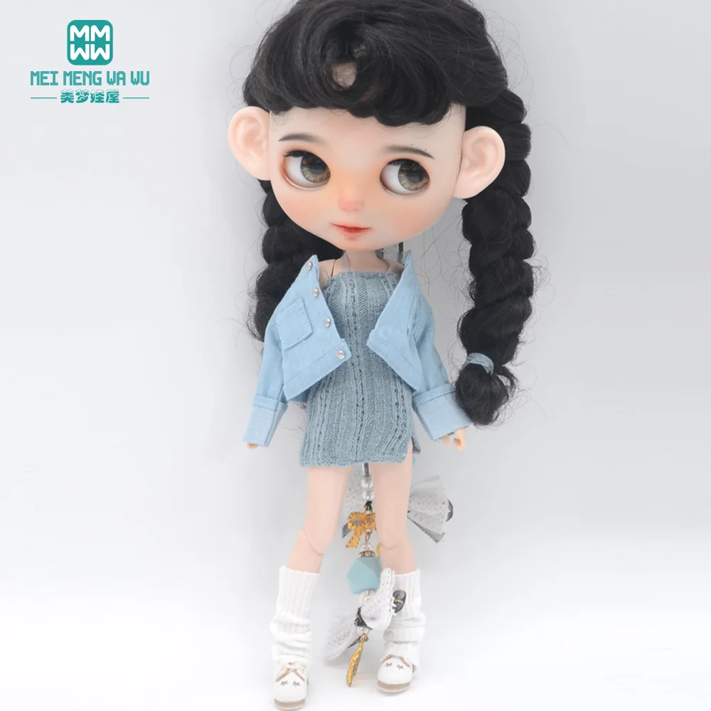 

Одежда для куклы Blyth, 28-30 см, аксессуары Azone OB24, модный свитер, куртка, игрушка, подарки для девочек