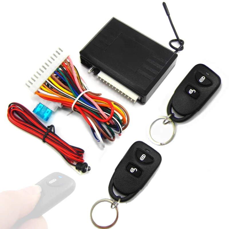 Sistema de entrada sin llave para coche, Kit de cerradura de puerta Central remota Universal, 12V con caja de Control e