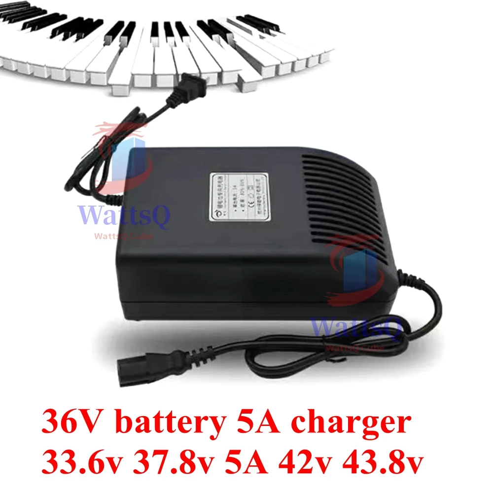 

1pcs 36v 5A fast charger lifepo4 12s 43.6v 10s 42v 33.6v 37.8v 5A CC CV for power pack ebike Lithium li-ion battery scooter