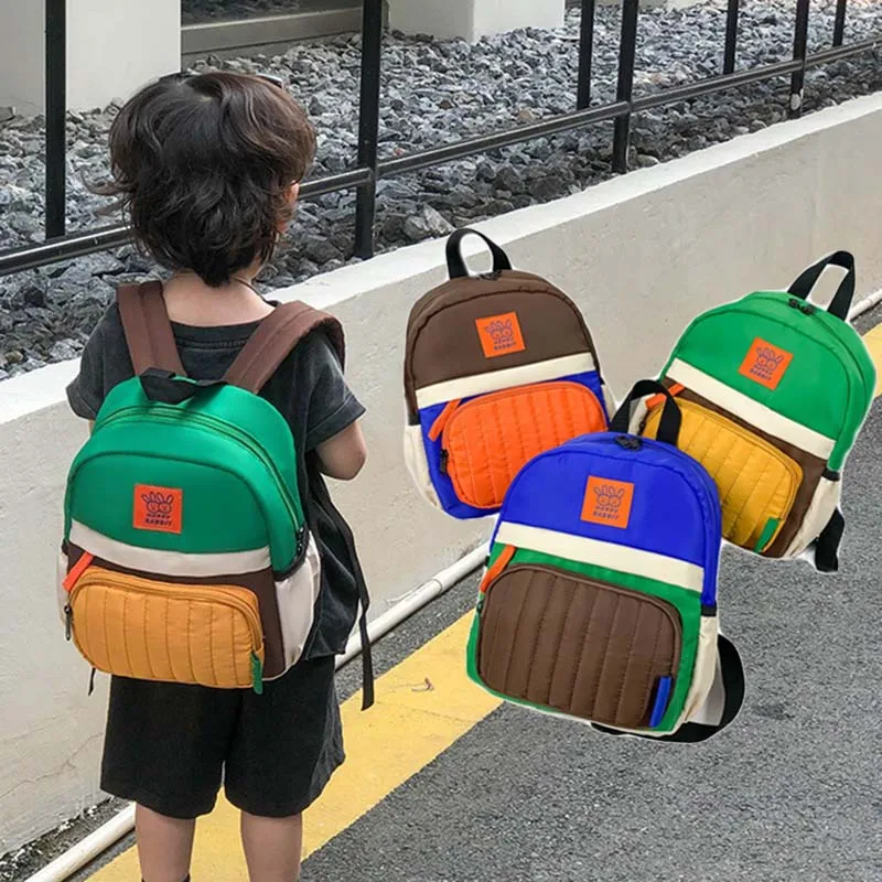 Mochila de lona ligera para niños y niñas, morral escolar para padres e hijos, 2024