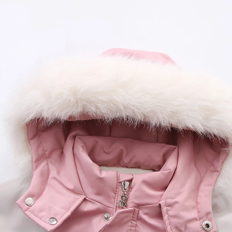 -30 Degree Russia Children Winter Ski Suit children jackets Warm Thicken Baby Jumpsuit Children Clothing Set Waterproof Girls Snowsuit 2-5Y