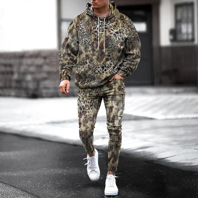 Camouflage Chandal Camuflaje Hombre Pantalón Jogger De Chándal