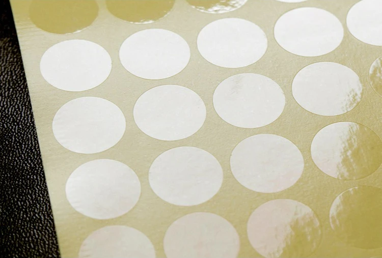 항공기 케이스의 선물 포장 밀봉을 위한 투명 원형 자체 접착 씰링 테이프 1개 최소 주문