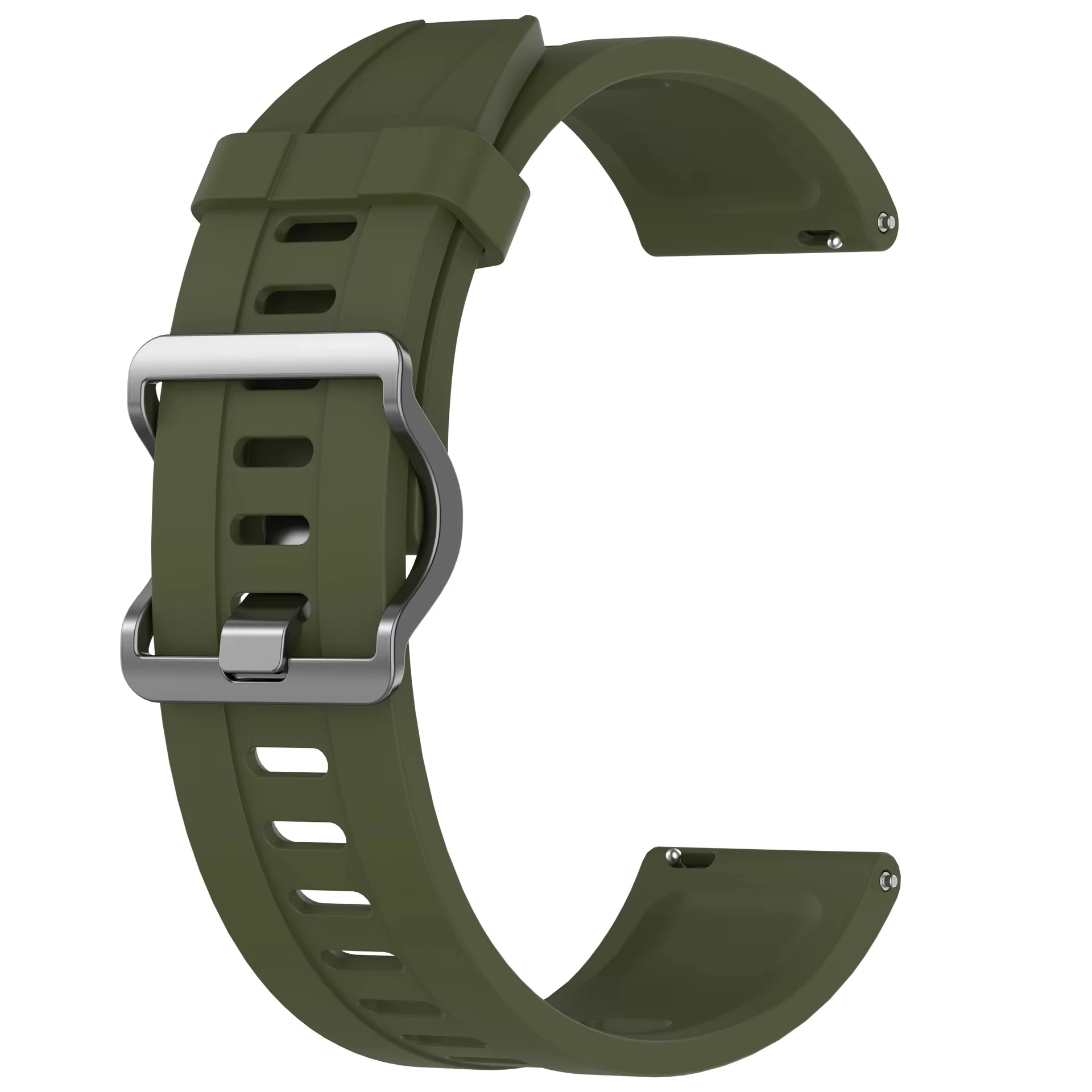 Versatile Silicone Sports Strap - 22mm Replacement Band