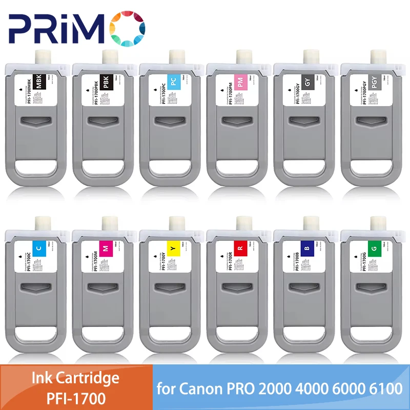 

PFI1700 PFI-1700 Ink Cartridge 700ML Pigment 100% Compatible for Canon Pro 2000 4000 4000s 6000 6000s 2100 4100 6100 6100s