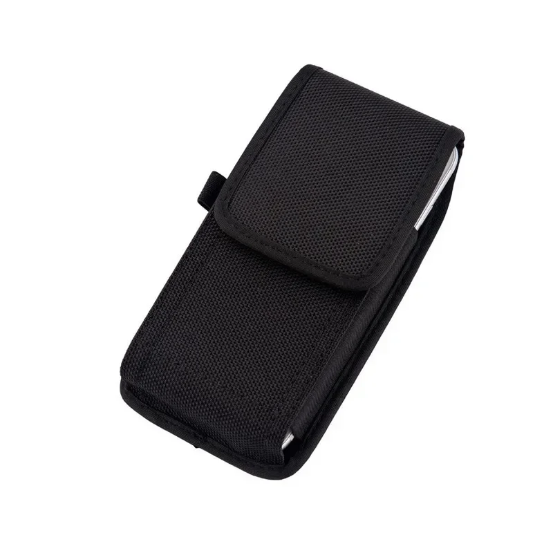 Unisex Black Oxford Nylon Vertical Men's Wear Belt Fanny Waist Pack Image 3