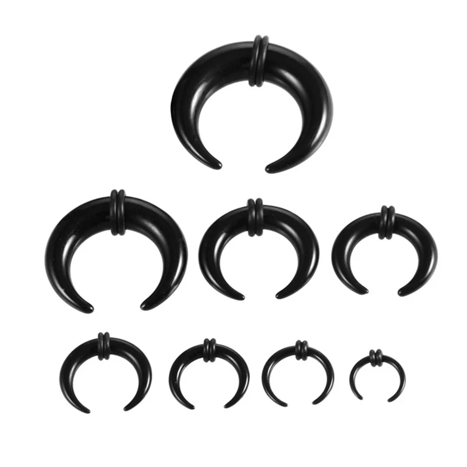 White Septum Ring 18-Piece Acrylic Septum Piercing Kit Pincher