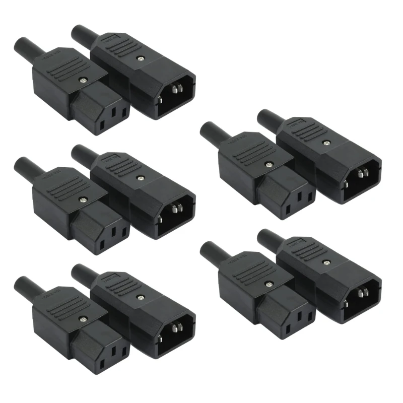 

LXAF C14 C13 Electrical Socket Plug Socket C13 and C14 Plug Set Female Plug