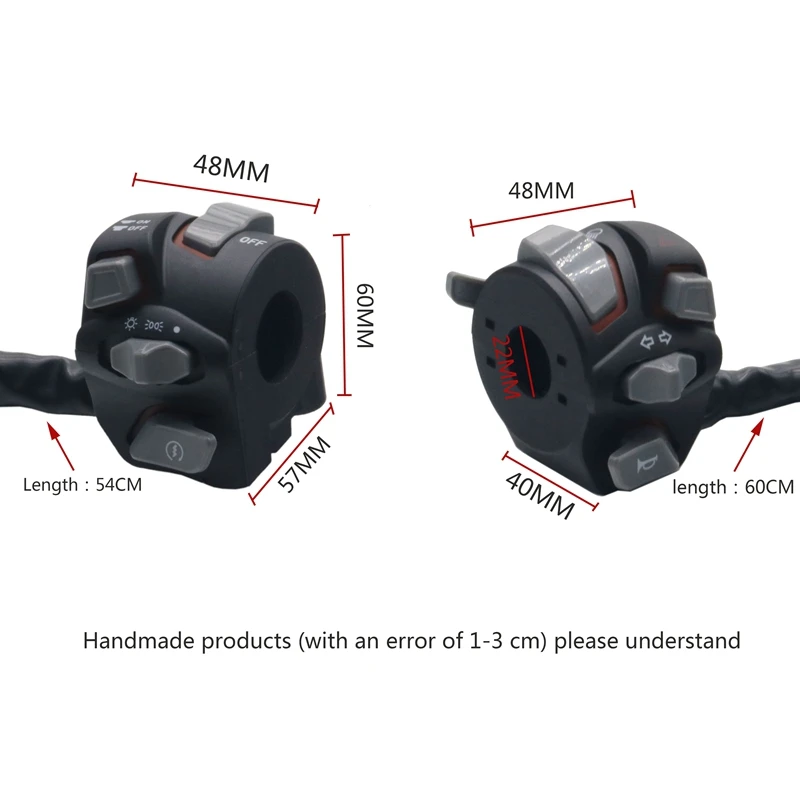 Greluma 22mm (7/8) Motorcycle Handlebar Switch Headlight