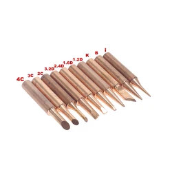 10-Piece Lead-Free Soldering Iron Tip Set (Black)