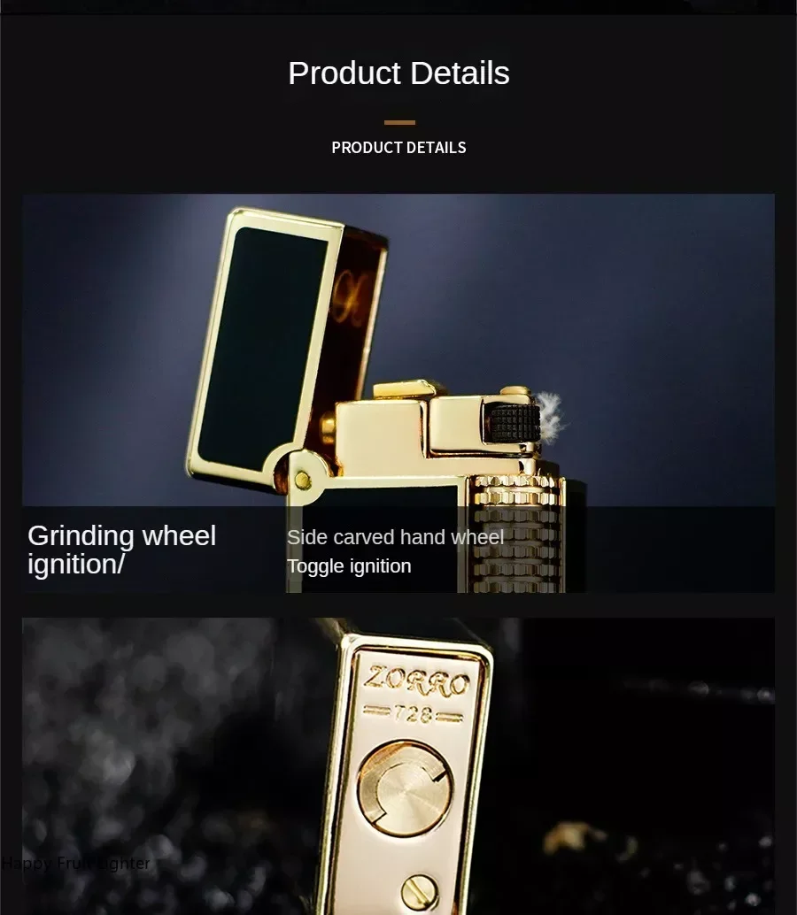ZORRO High-end Kerosene Lighter Narrow Metal Grinding Wheel ZORRO High-end Kerosene Lighter Narrow Metal Grinding Wheel