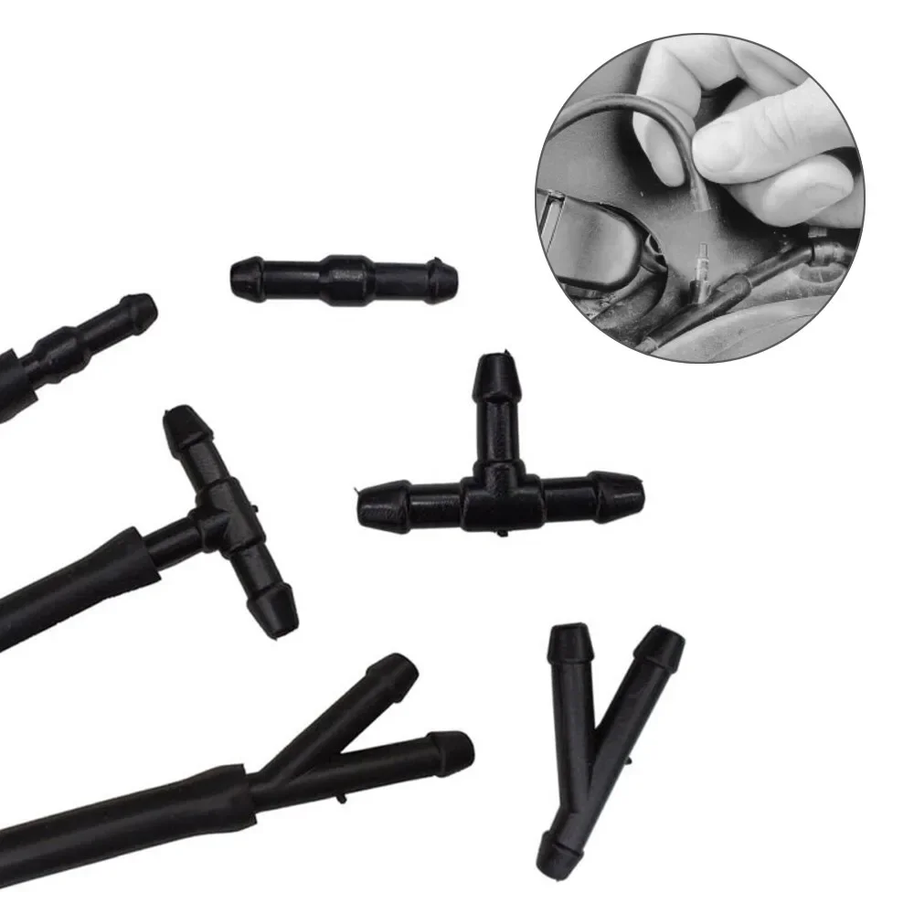 Accesorios divisores de 18 piezas, Conector de manguera tipo T/Y/I, negro, parabrisas, nuevo Kit práctico, duradero, alta calidad