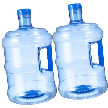 야외 휴대용 미네랄 워터 버킷, 두꺼운 애완 동물 주전자, 5l 추가 버전, 2 개