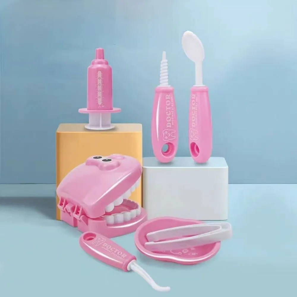 9pcs/set Children Early Education Toy Simulated Teeth Model Oral Brushing Practice Toy Doctors Role Play Montessori