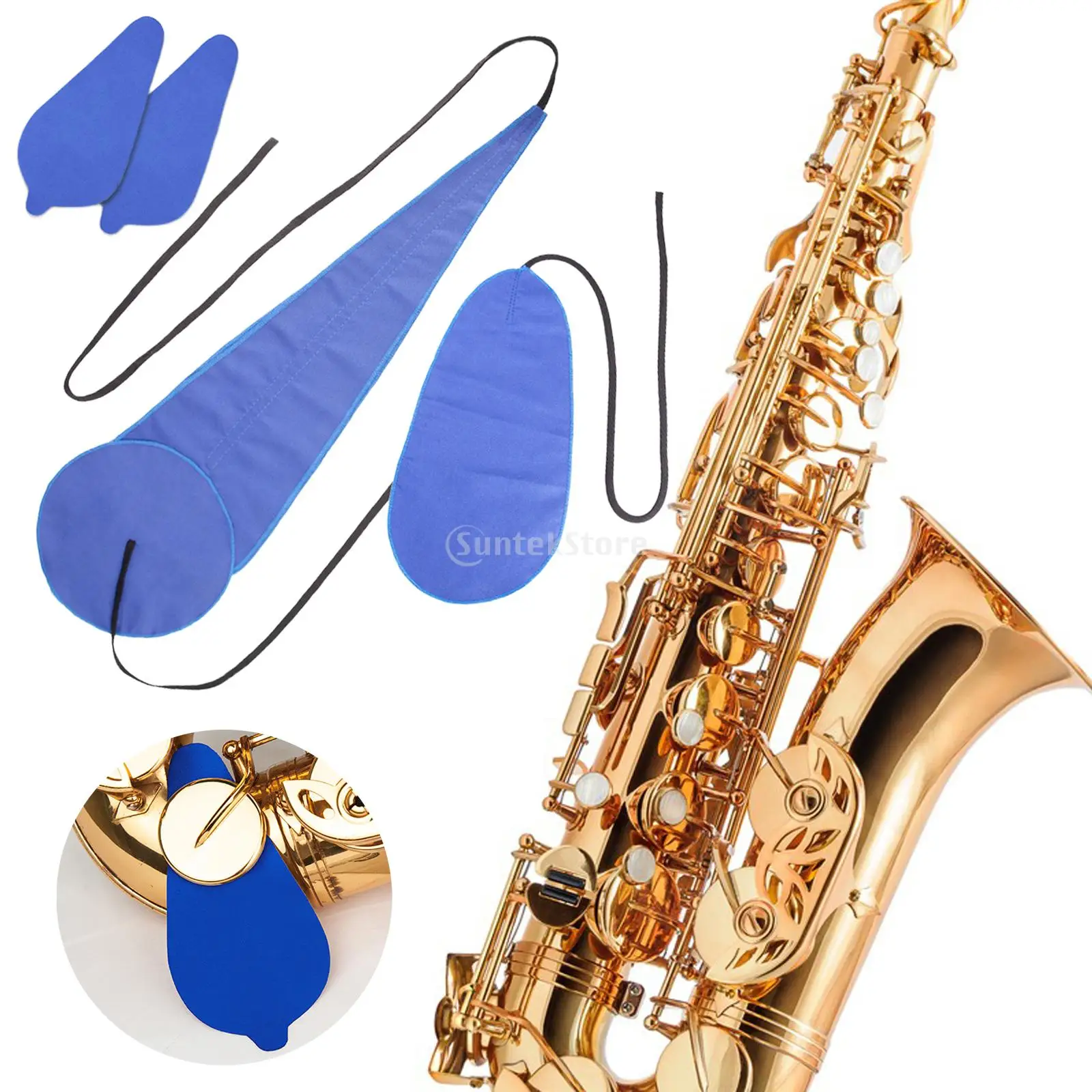 Saxofoon Schone Kits 10 In 1, Saxofoon Kurk Vet Duimsteun Schoonmaakborstelschroevendraaier Rietkoffer Alt Sax Reinigingsverzorgingstool