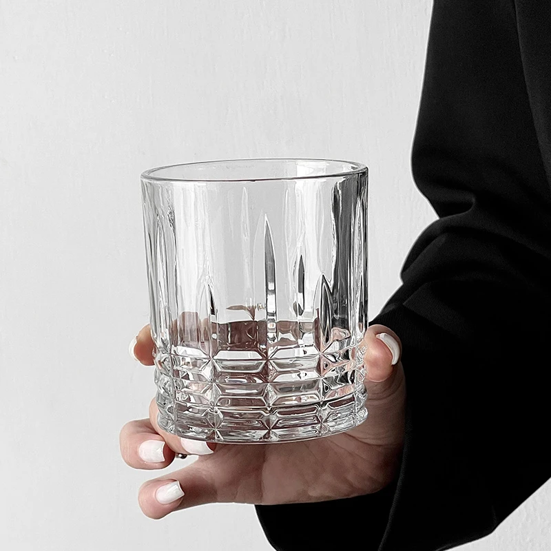 315ml Drinkware Crystal Foreign Wine Glass Transparent European Style Household Whiskey Glass Beer Brandy Cocktail Scotch Cups