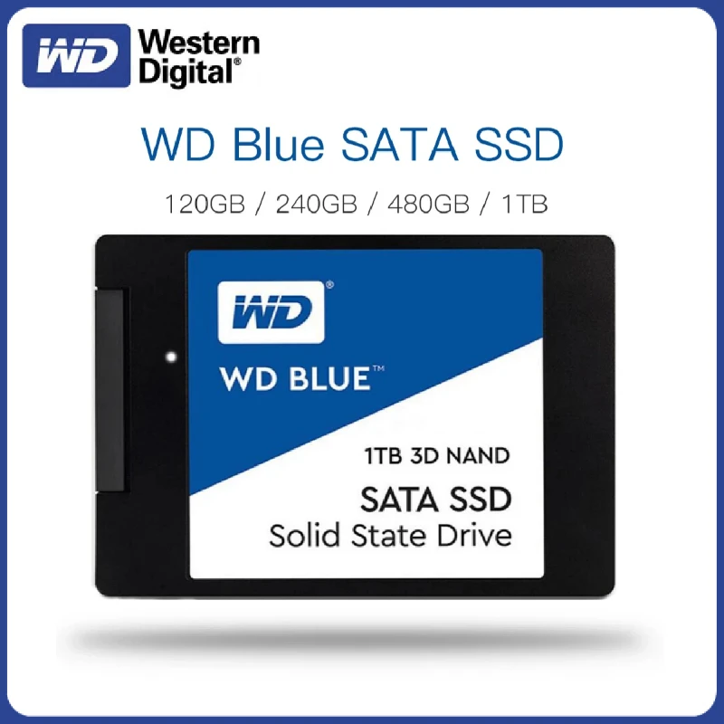 session Forbavselse handicap Western Digital WD Blue SSD 250GB Internal Solid State Disque 500GB 1TB 2TB  3D NAND SATA3 2.5" SSD For Laptop NoteBook PC - AliExpress