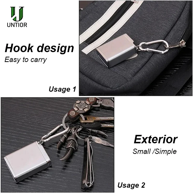 Small Portable Lighter Ashtray Car Ashtray Keychain Outdoor Traveling Camping Household, portable ashtray